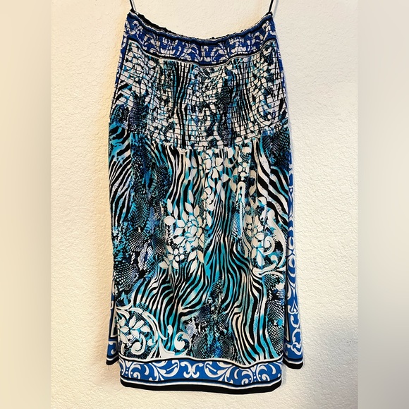 🌟Caché Blue and Black Dress 🌟 - Picture 1 of 3